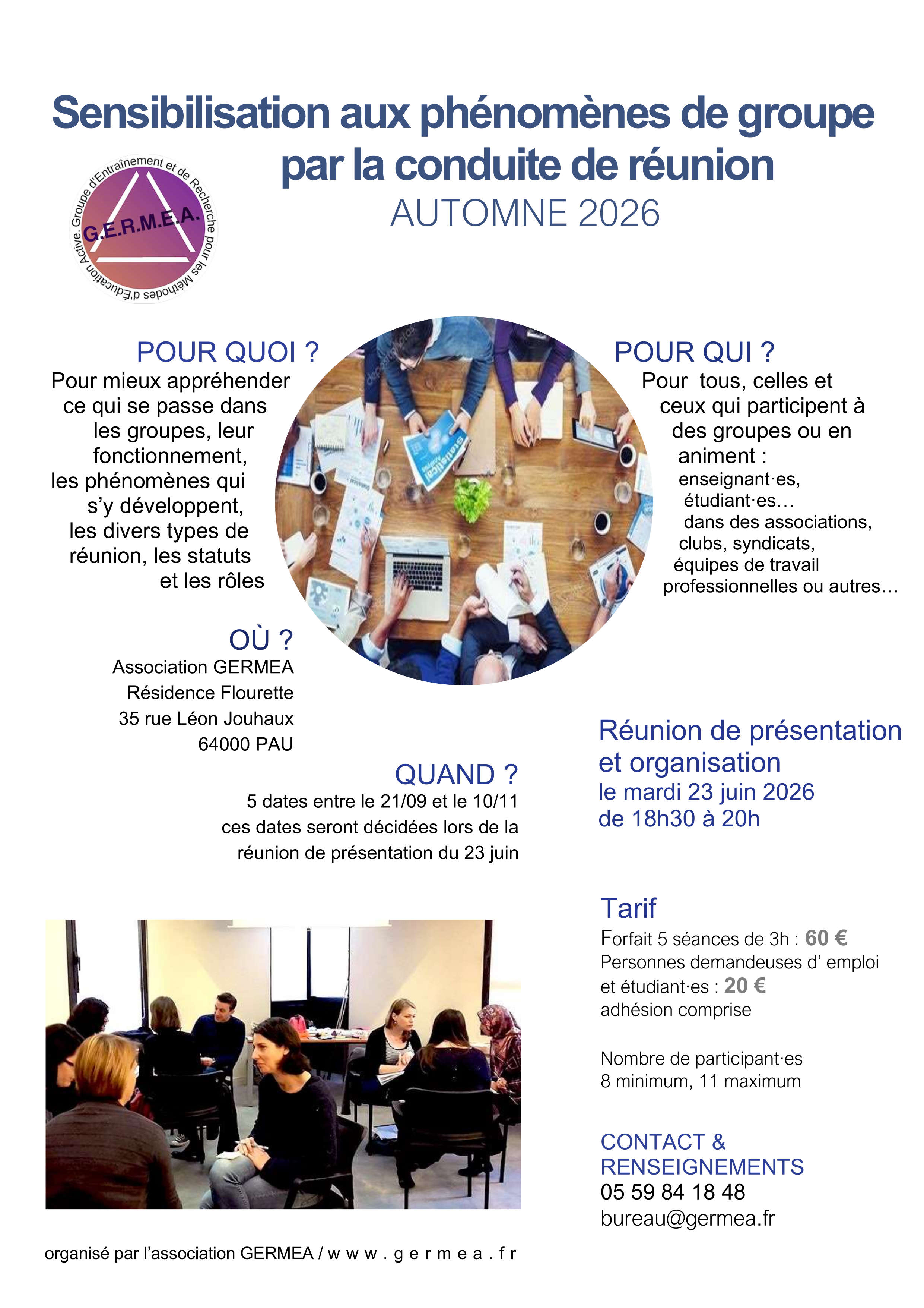 affiche conduite réunions juin